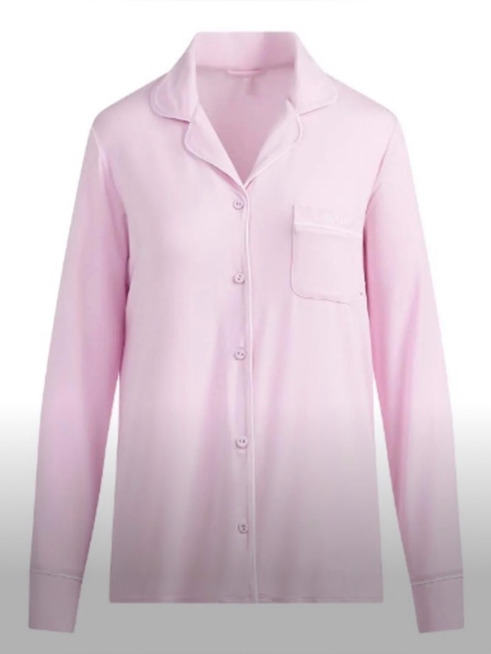 💖 SKIMS Sleep Long Sleeve Pajama Top | Cherry Blossom Contrast | S | NWT